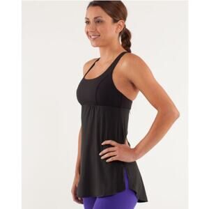 Lululemon Venus Tank Black Gray Size 6